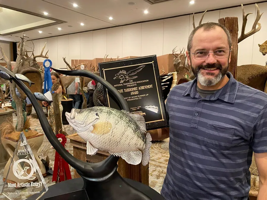White Crappie by Matt Welsh, State Taxidermist Achievement Award winner for Oklahoma